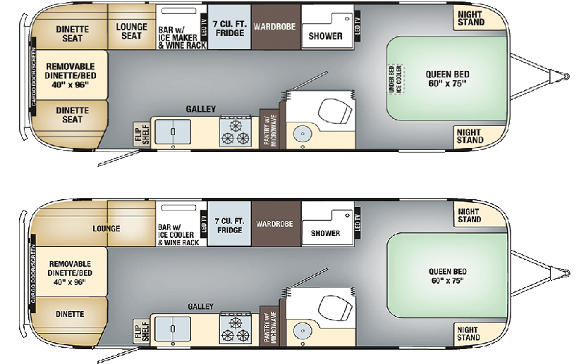 Airstream Tommy Bahama® Floorplan